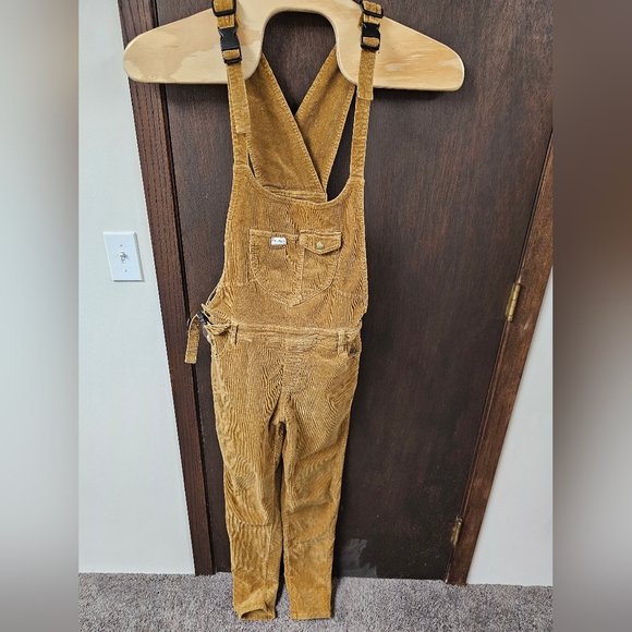The Mumsie Caramella Stretch Corduroy Overalls, Size Large Maternity Baby Wear - Picture 3 of 14